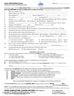 Fill Out Your Spokane County Form