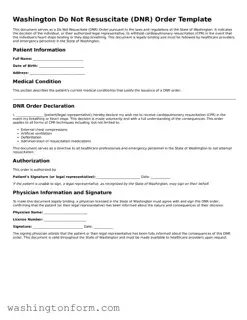 Attorney-Approved Washington Do Not Resuscitate Order Document