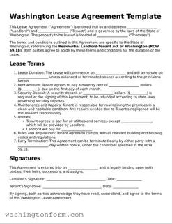 Attorney-Approved Washington Lease Agreement Document