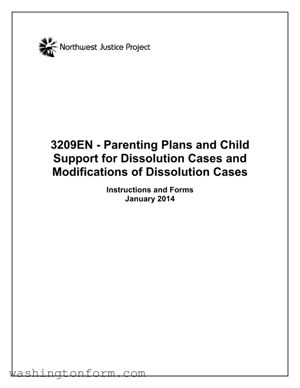 Fill Out Your Washington Parenting Plans Form